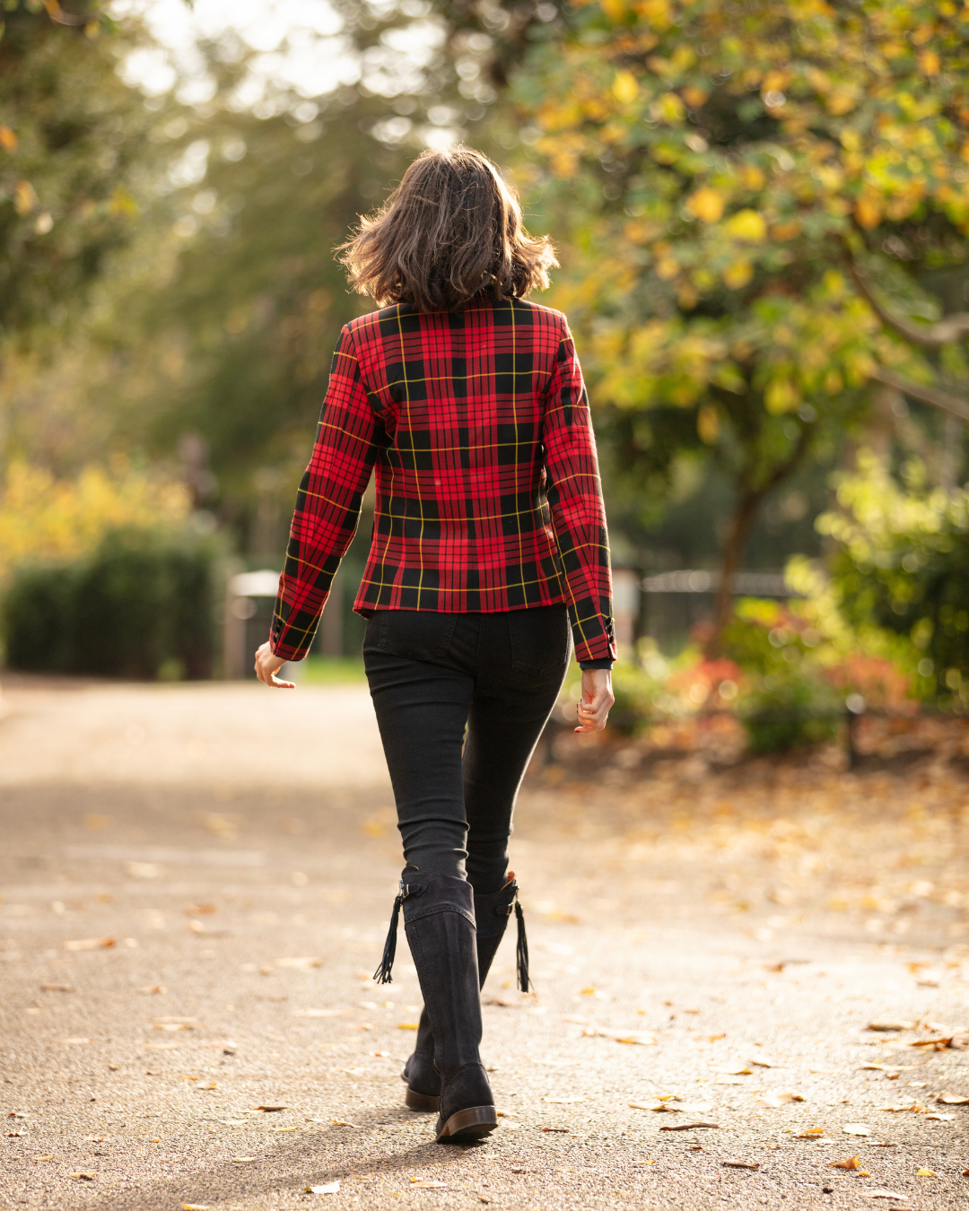 Womens Tartan Blazer - McQueen