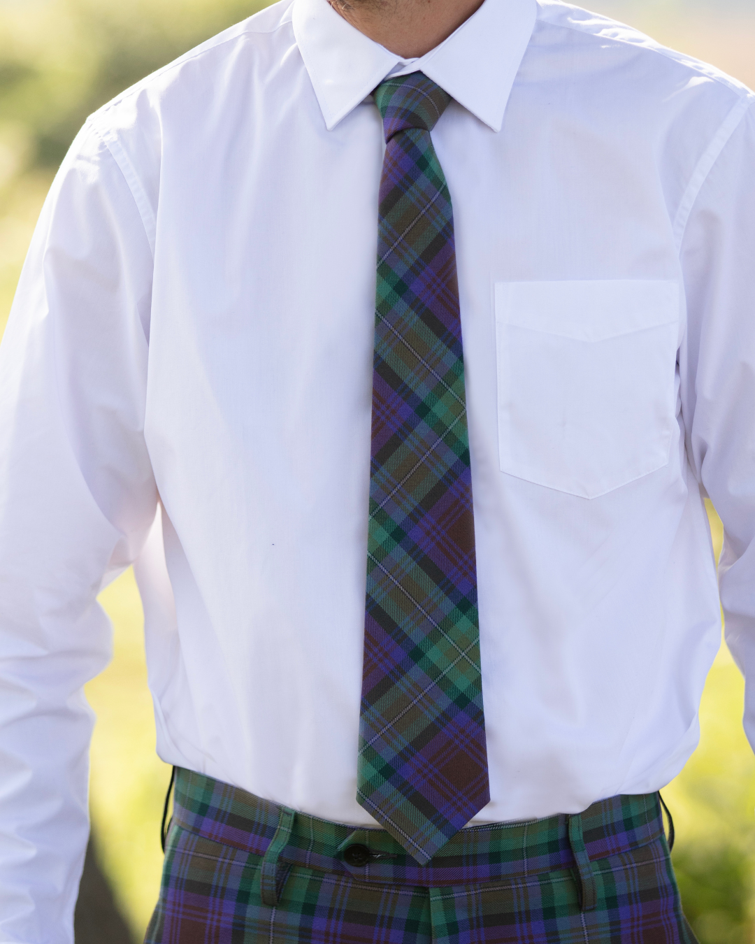 Mens Scottish Tartan Tie - Isle of Skye