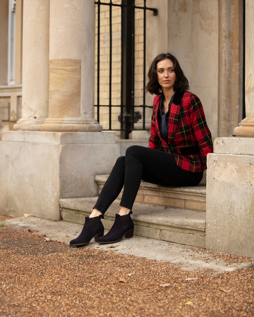 Womens Tartan Blazer - McQueen