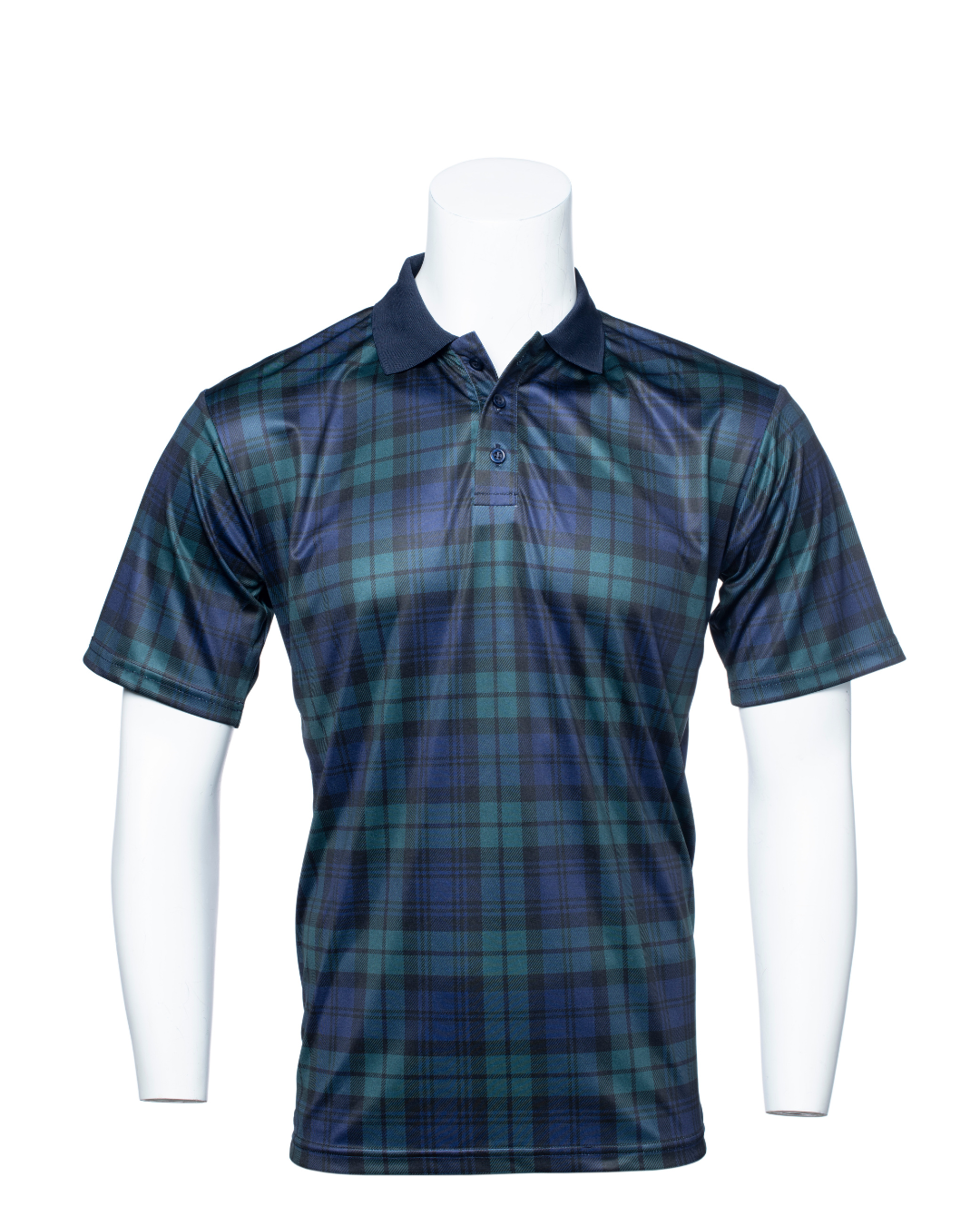Royal & Plaid x Murray Golf Tartan Polo - Black Watch