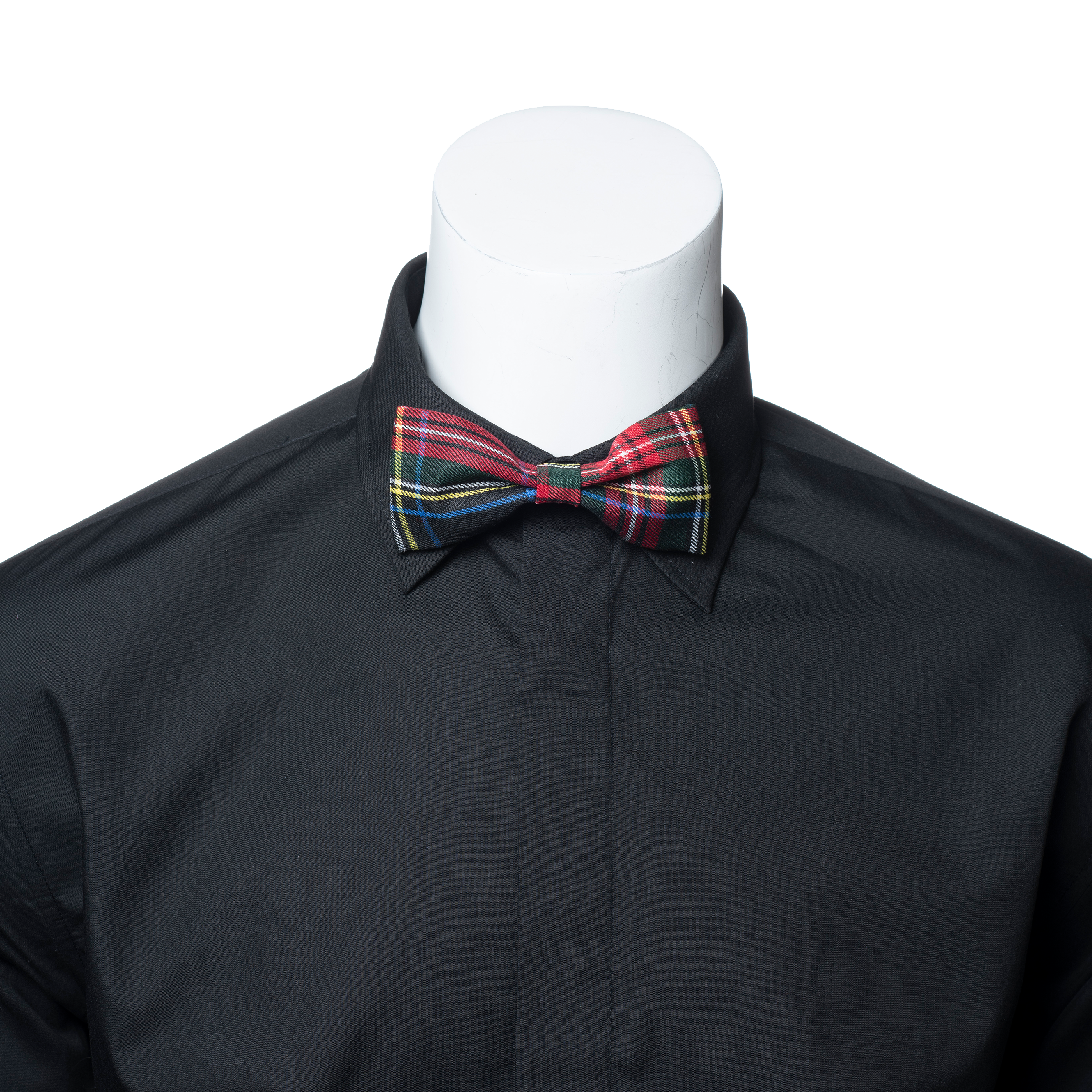 Mens Scottish Bow Tie - Black Stewart