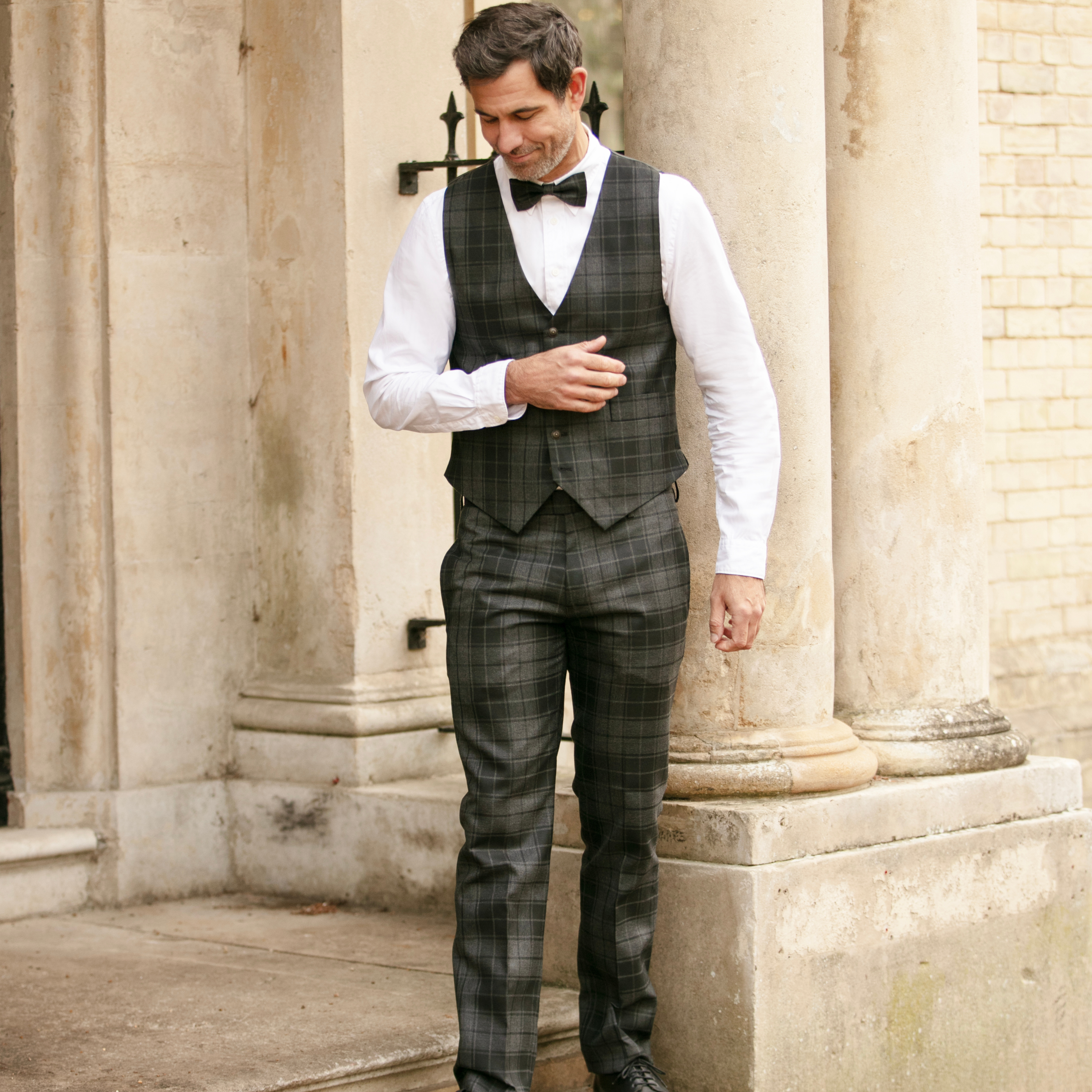 Mens Tartan Trouser - Grey Highlander