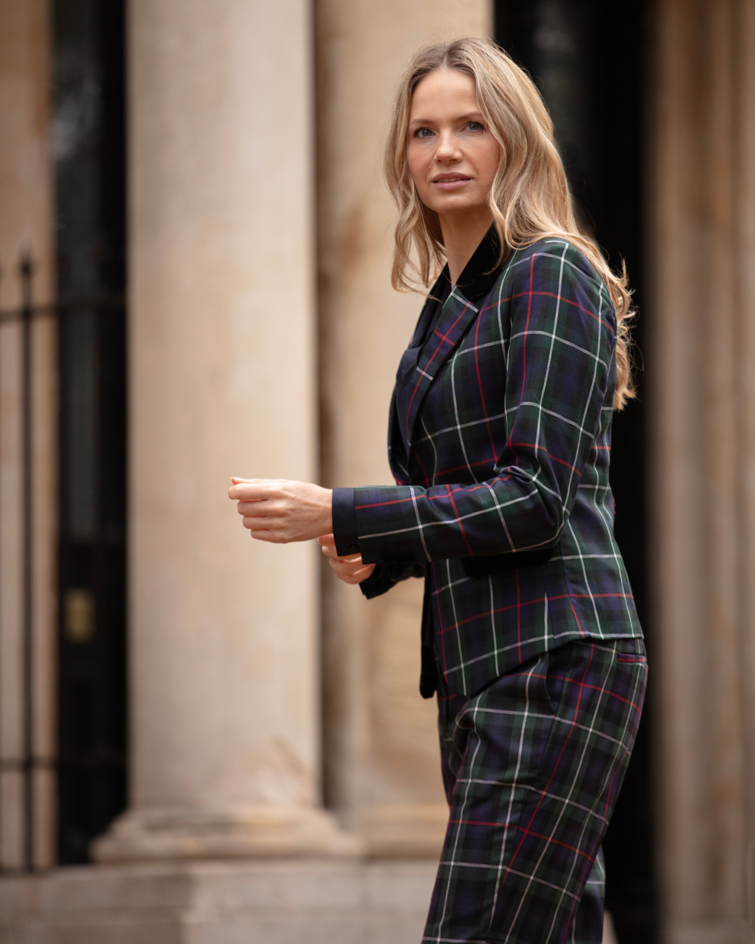 Womens Tartan Blazer - MacKenzie