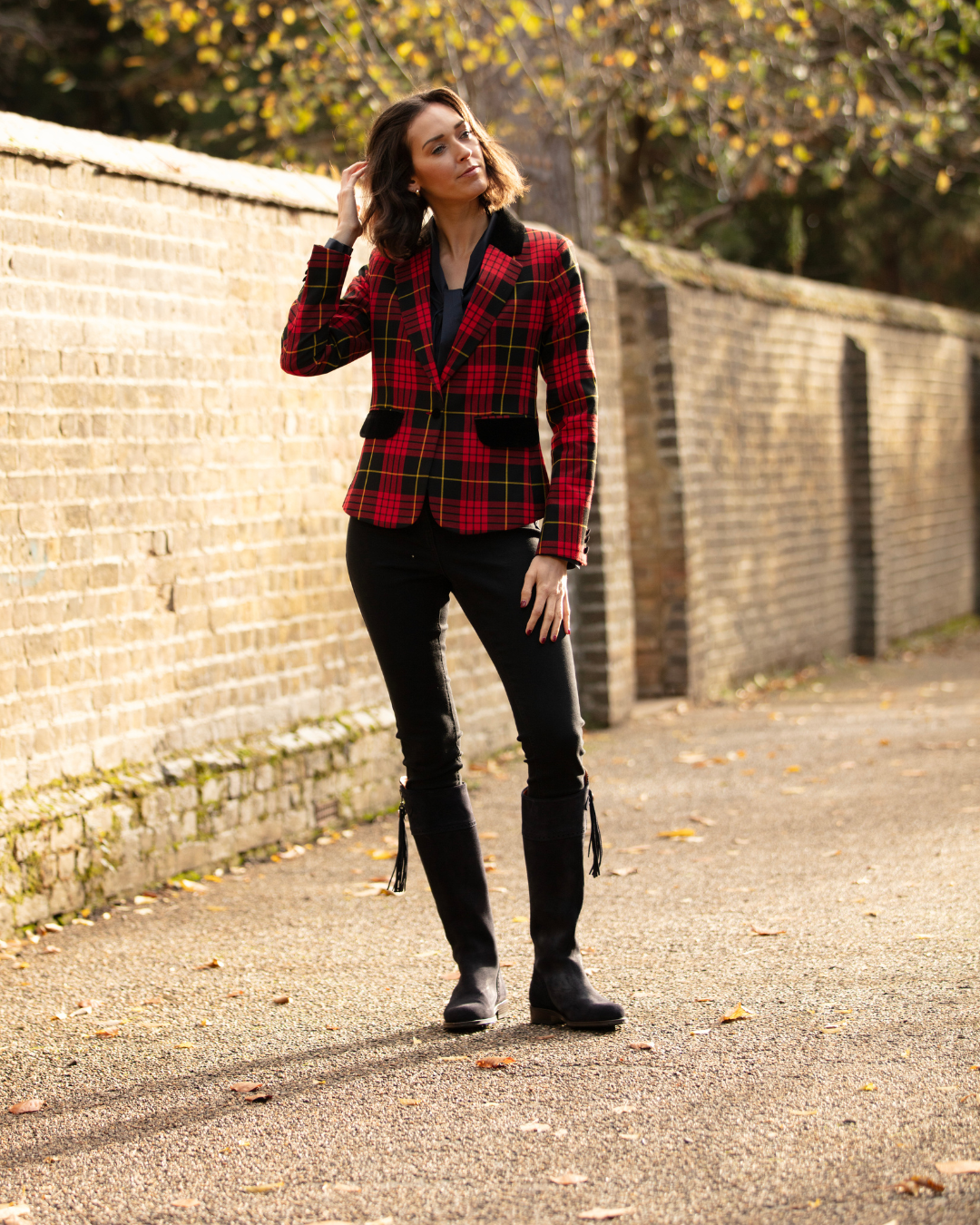 Womens Tartan Blazer - McQueen