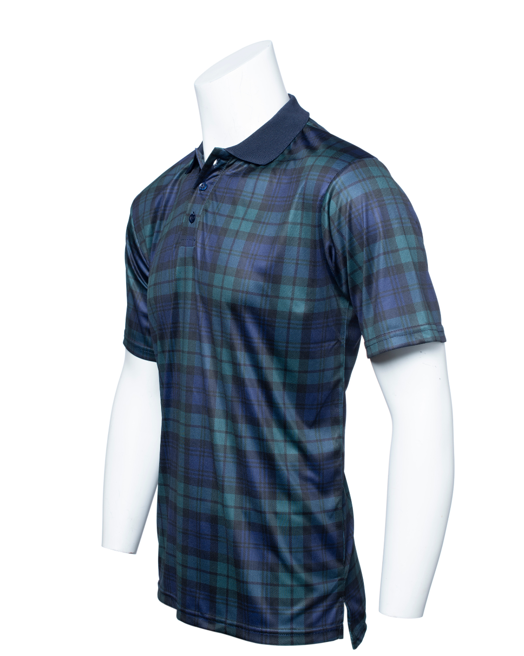 Royal & Plaid x Murray Golf Tartan Polo - Black Watch