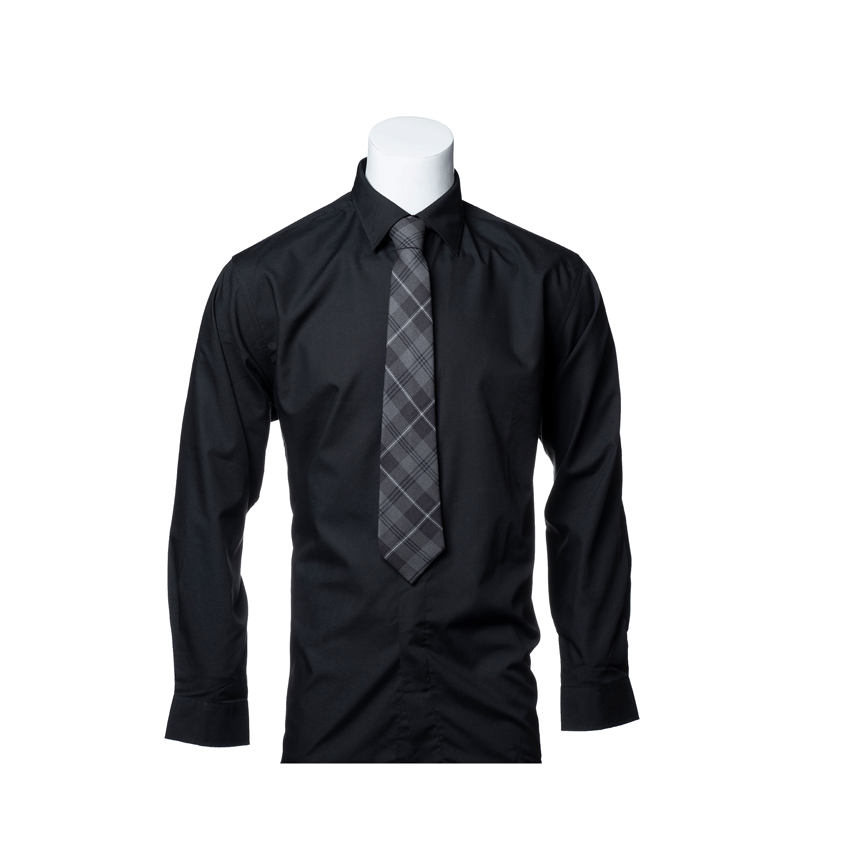 Mens Scottish Tartan Tie - Grey Granite