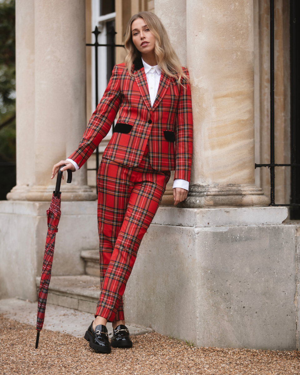 Womens Tartan Trousers